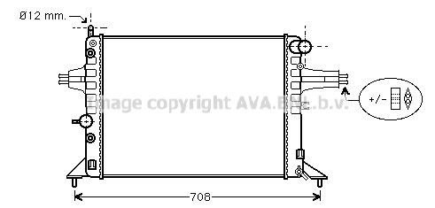 AVA QUALITY COOLING Радиатор, охлаждение двигателя OLA2256